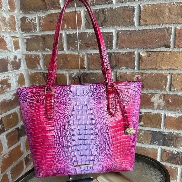 NWT Brahmin Handbag Medium Misha Tote Jazzynova Ombre Melbourne - Picture 4 of 13